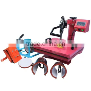 CE Approval T-shirt Cap Mug Plate Combo Heat Press Machine thumbnail-1