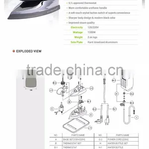 SILVER STAR GRAVITY IRON/ BOTTLE IRON 1300W ES-300L thumbnail-6