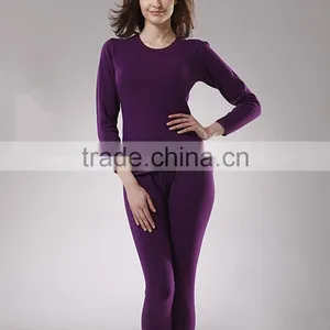Custom Hot 2014 Women's Seamless Thermal Underwear Couples Thick Fleece Body Suit O-neck Winter Long Johns Top+pant Shapewear se thumbnail-1