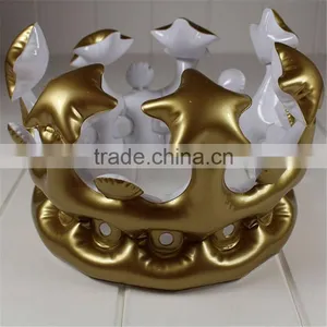 Wholesale Children Party Gift Toy Inflatable Crown PVC Headdress Crown for Christmas Decorations thumbnail-4