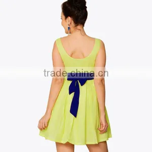 2016 HOYUGO Organza Joint New Model Girl Dress, New Model Casual Dresses, Teenage Girls Dresses. thumbnail-2