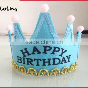 2014 New Happy Birthday Child Hair Ornaments Crown Hair Accessory With Light thumbnail-4