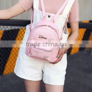 2017 Hot Sale New Design Wholesale Price Girls Leather School Backpack thumbnail-6