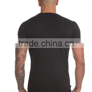 Black Slim Fit t Shirt Bulk Sale, Mens Slim Fit t Shirt Gym t Shirt thumbnail-2