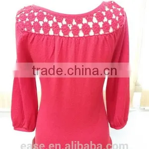 Top Quality Knit Factory Elegant China OEM Cashmere Sweater for Old Women thumbnail-2
