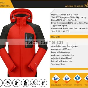 High Quality Waterproof Polyester Custom Winter Man Outdoor Jacket thumbnail-6