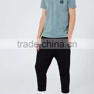 China High-end Short Sleeve Enzyme Wash Blue t Shirts thumbnail-4