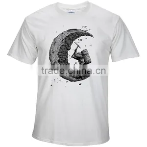Custom Printing T-shirt Summer Pure Color Short- Sleeves Men T-shirt 100% Cotton High Quality T-shirt thumbnail-3