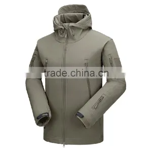 Popular Top Quality Hooded Softshell Jacket for Gentlemen thumbnail-1
