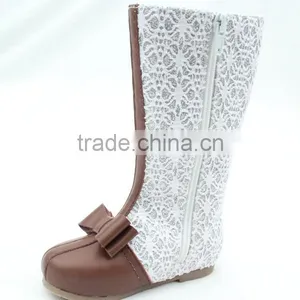 Cute Warm Leather Baby Boots Bow Style Child Boots Shoes Girls Kids Winter Boots thumbnail-6