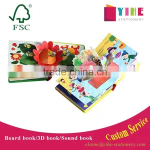 Children 3D Board Book Printing Custom Alpinia Oxyphylla Case Bound Book Pop-up Book thumbnail-1