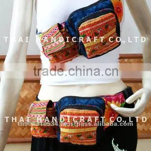 Embroidered HMONG HILL TRIBE Waist Bag Fanny Packs Handmade thumbnail-1
