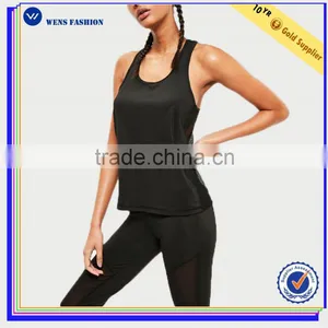 Hot Sale Womens Gym Vest Training Singlet Skinny Sports (Wear) Yoga Top thumbnail-1