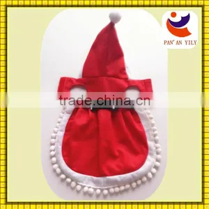 Factory R & D Christmas Dog Costume Non-woven Dog Dress Cute Dog Dress Red Doy Dress thumbnail-1