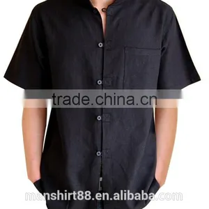China Manufacturer Wholesale Custom Men t Shirt Linen Shirts for Men thumbnail-4