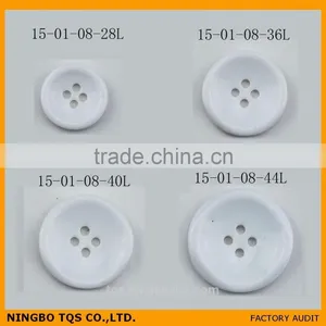 Pearl White Ladies Fur Coat Button thumbnail-1
