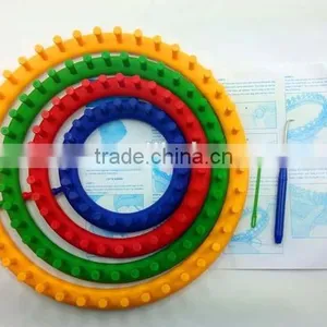 High Quality 4 Size Plastic Round Knitting Looms/ Circular Wool Weaver Tools thumbnail-1