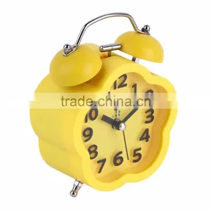 2016 Pentagram/Round Shape Student Children Bedside Bed Mute Table Cute Alarm Clock Essential Home Clock Small Size Two Color thumbnail-1