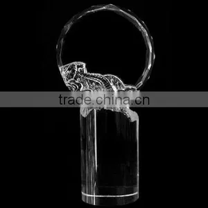 Optic Crystal Glass Round Blank Iceberg Trophy For Souvenirs Office Decoration JKC-0098 thumbnail-1