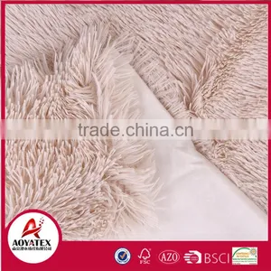 100% Polyester Solid Long Pile Fake Fur Micromink Blanket thumbnail-4