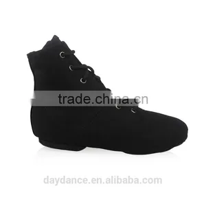 Lace Up Red Ankle Boots Jazz Shoes Canvas Cotton Indoor Dance Shoes Wholesale thumbnail-5
