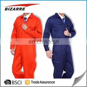 Hot Sale 100% Cotton Sreen Print Mechanic Coveralls For Worker thumbnail-1