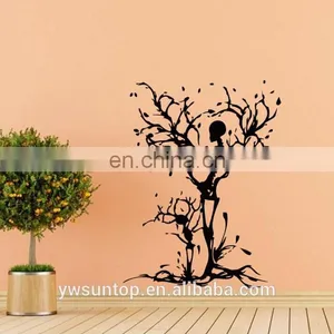 Halloween Theme Skeletons Tree Window/Wall Sticker Halloween Decoration Home Decoration thumbnail-1