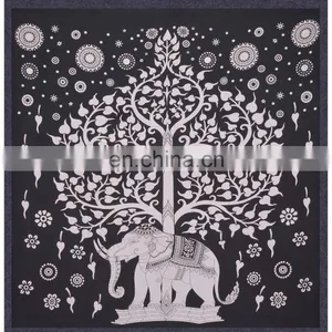 Good Luck Elephant Indian Decorative Tapestry thumbnail-1