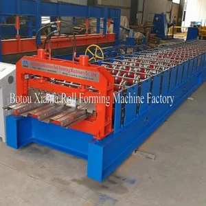 Roof Panel Galvanized Aluminum Floor Deck Roll Forming Machinery thumbnail-2