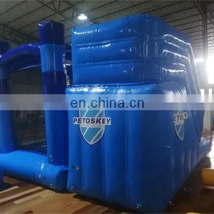 2020 Airtight Blue Compound Design Inflatable Bounce House for Kids Indoor or Outdoor Fields thumbnail-3