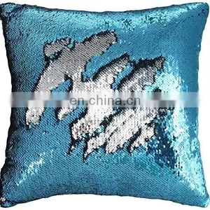 Hot Selling 2019 Amazon New Design Double Face Reversible Sequin Cushion /pillow Cushion Cover for Bed or Sofa Bed thumbnail-2