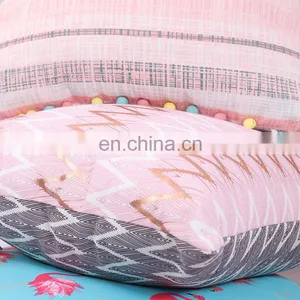 Pink Stripe Printed Cute Colorful Pompom Home Indoor Decorative Throw Pillows/cushion thumbnail-7
