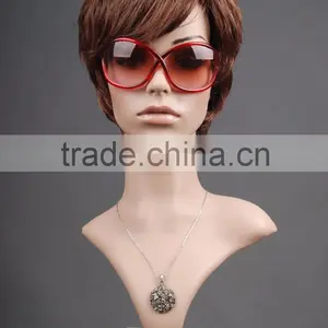 Plastic Head Mannequin Female Realistic Head Model H1051 thumbnail-1