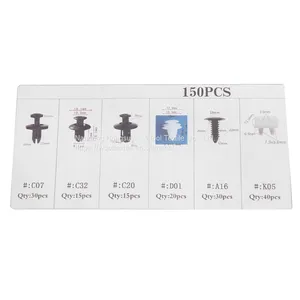 HE31 150PCS Automotive Reinforced Door Trim Panel Solid Nylon Plastic Door Panel Buckle thumbnail-1