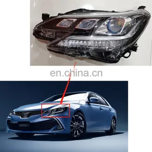 New Model 3 Eyes Modified Headlamps Xenon Head Lamp Upgrade Version Headlight for Toyota Mark X Reiz 13-21 thumbnail-1