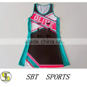 Netball Dress Sublimation Digital Print Uniform Latest Netball Dress thumbnail-3