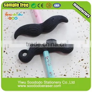 Cheap Hot Stationery Pencil With Eraser Mustache Shape thumbnail-2
