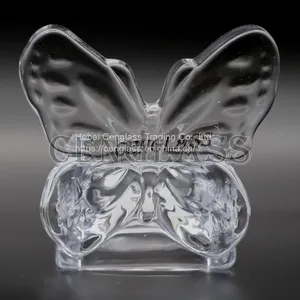 Butterfly Design Glass Tealight Candle Holder Wholesale Glass Candle Holders Manufacturers thumbnail-1