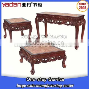 Square Wood Tea Table Furniture, Unique Coffee Tables Set Made in China thumbnail-3