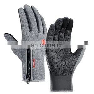 Outdoor Winter Thermal Sports Bicycle Gloves Windproof Warm Full Finger Motorcycle Cycling Ski Glove thumbnail-4