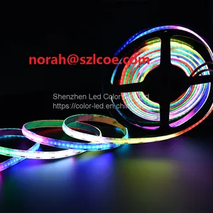 CRI 90 Flexible Bendable RGBIC Cob 1008 Leds/m Strip 2.5m/reel for Room Decoration thumbnail-1