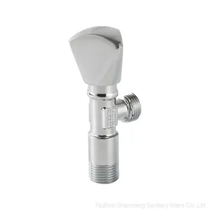 Brass Polished and Chromed Angle Valve thumbnail-1