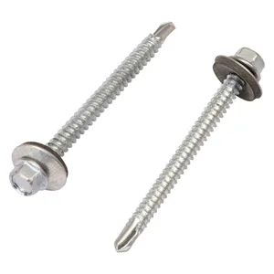 Hexagonal Head Self Drilling Screw With EPDM Assembled Washer thumbnail-1