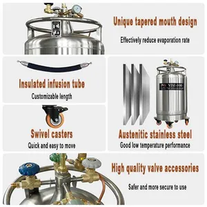 Colombia Pressurized Liquid Nitrogen Dewar KGSQ Liquid Nitrogen Storage Container thumbnail-4