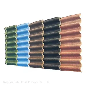 Best Quality Stone Coated Step Tile Roofing Sheet Stone Coated Stone Coated Metal Roof Tile thumbnail-1