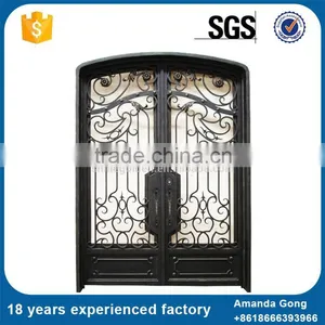 Stable Quality Old Entry Wrought Iron Single Security Door thumbnail-5