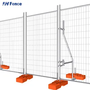 Portable Galvanized Welded Metal Temporary Fence for Construction and Events thumbnail-5