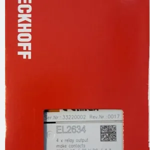 BECKHOFF EL2634 EtherCAT 4-Channel Relay Output Terminal 250V AC 30V DC 4A Industrial I/O Module thumbnail-1
