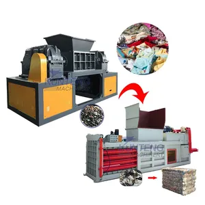 Straw Baler Agricultural Waste Silage Hydraulic Baler Seaweed Shredding and Baling Machine thumbnail-1
