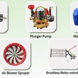 Remote Control Airblast Sprayer 600L Self Propelled Orchard Sprayer With Wind Driven Technology for Agriculture thumbnail-2